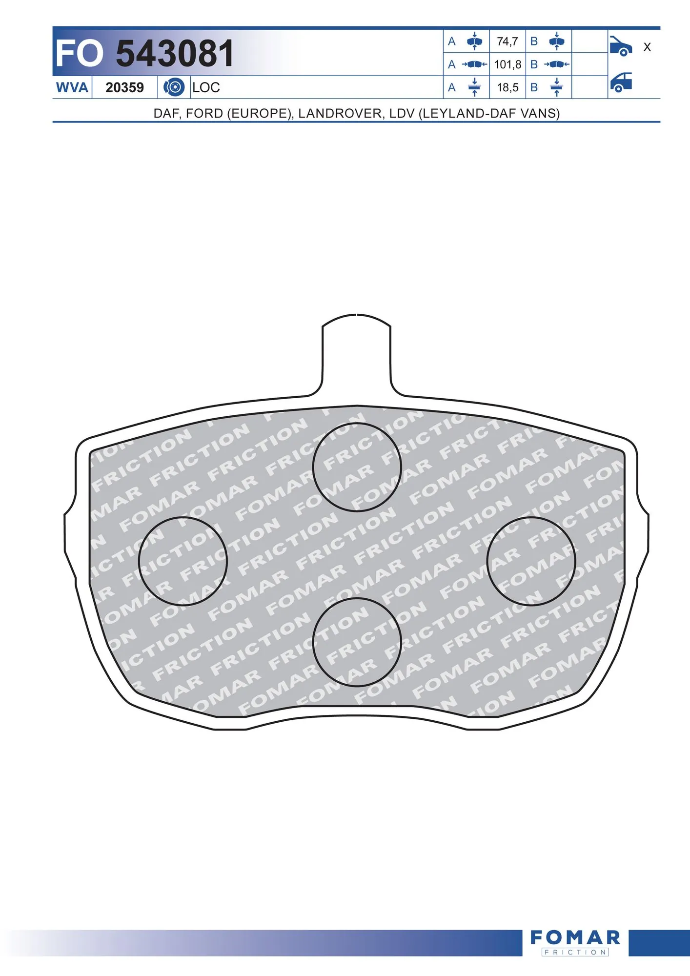 Brake Pad Set, disc brake